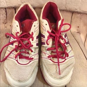 Asics Pink Gel Rocket Volleyball Shoes